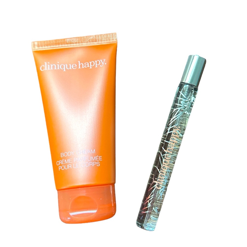 Clinique Body Cream& Happy Perfume Spray Bundle